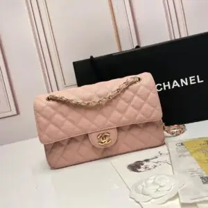 Medium Classic Flap Bag In Caviar Finish - Dubai Fashion LUX