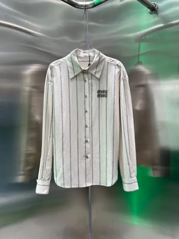 MIU MIU Stripe Boxy Shirt