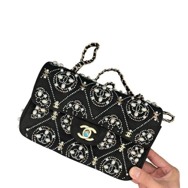 Chanel Strass Velvet Mini Flap Bag