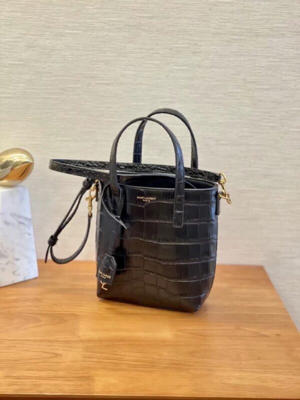 YSL Crocodile Leather Tote Bag
