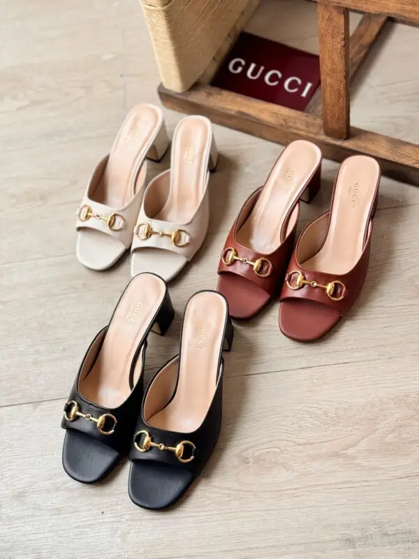 Gucci Horsebit Leather Slides