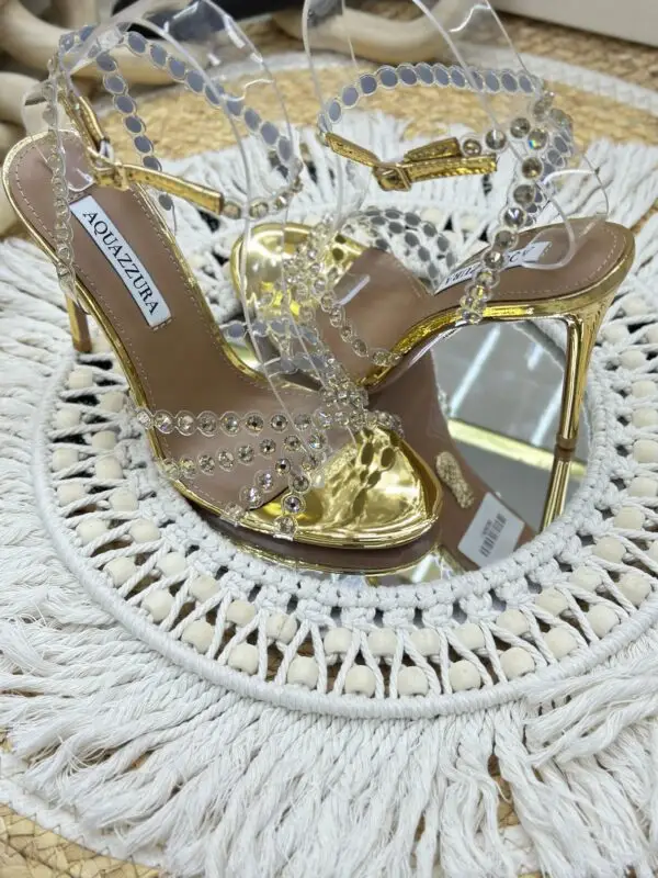 Aquazzura Tequila Crystal-Embellished Sandals