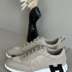 HERMES Bouncing Leather Sneakers