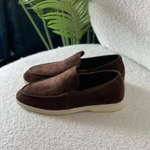 LORO PIANA Dorado Humano Suede Leather Shoes