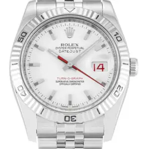 Rolex Datejust Turn-O-Graph White Dial 116264-2 36 mm