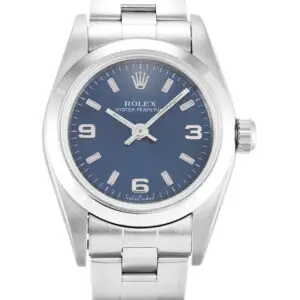 Rolex Oyster Perpetual Lady Blue Dial 76080 24 mm