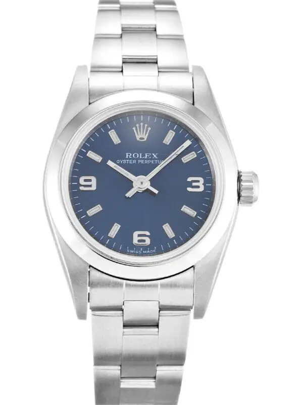 Rolex Oyster Perpetual Lady Blue Dial 76080 24 mm