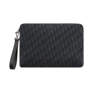 A4 Zipped Pouch Dior Oblique Jacquard