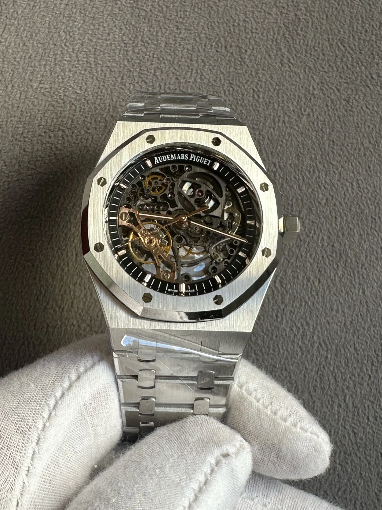 Audemars Piguet Royal Oak Double Balance Wheel Open Worked - copywatchesdubai.com