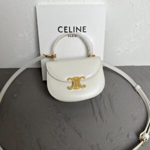 CELINE MINI BESACE CLEA HANDBAG – Luxury Leather Crossbody Bag