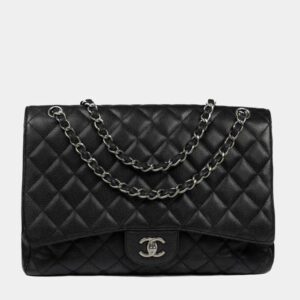 CHANEL Leather Maxi Classic Flap Bag