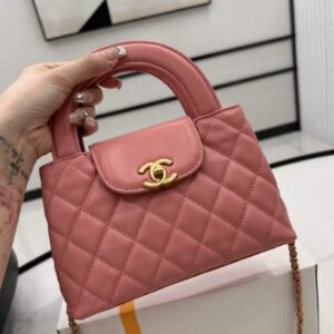 Design Coral Pink Mini Kelly Bag - Dubai Fashion LUX