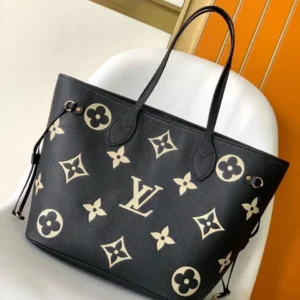 Design Neverfull MM in Black, Leather - Dubai Fashion LUX