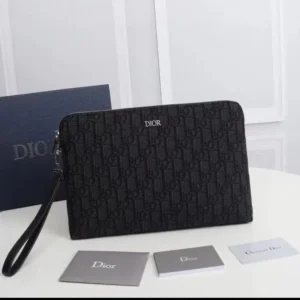 Design Oblique Jacquard Triangle Case Black Multicolor - Dubai Fashion LUX