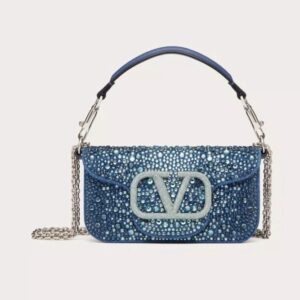 Design small Locò crystal-embellished shoulder bag - Dubai Fashion LUX