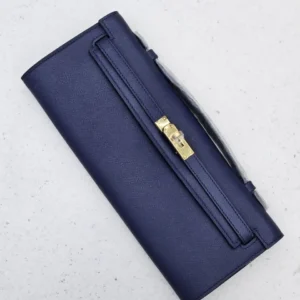 Design Swift Kelly Cut Clutch Pochette Bleu De Malte - Dubai Fashion LUX