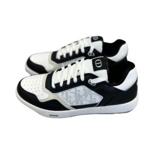 Dior B27 Low-top Sneaker Black Smooth Leather and Cd Diamond Canvas