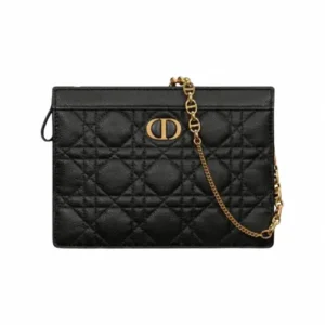 Dior Caro Zipped Pouch with Chain Bag