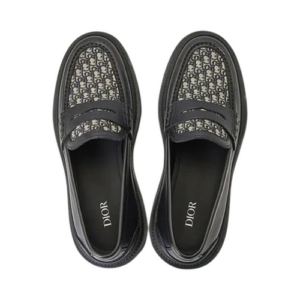 Dior Explorer Loafer Black Beige Black Dior Oblique Jacquard