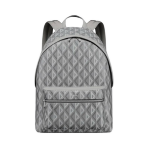 DIOR Rider Backpack Gray Cd Diamond Canvas And Smooth Calfskin