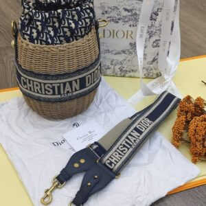 DIOR WICKER Oblique BUCKET BAG