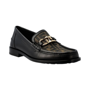 Fendi FF Logo Pattern Slip-On Loafers