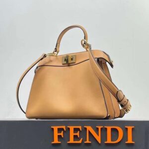 Fendi Peekaboo Mini Beige – Luxury Leather Handbag | New Arrivals