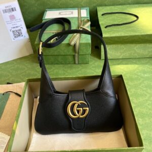 Gucci Aphrodite Small Shoulder Bag – GG Supreme Canvas & Double G Hardware