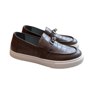 Hermes loafer crocodile leather