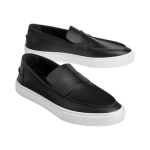 Hermes loafers plain leather