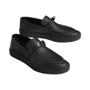 Hermes Moccasin Loafers Plain Leather