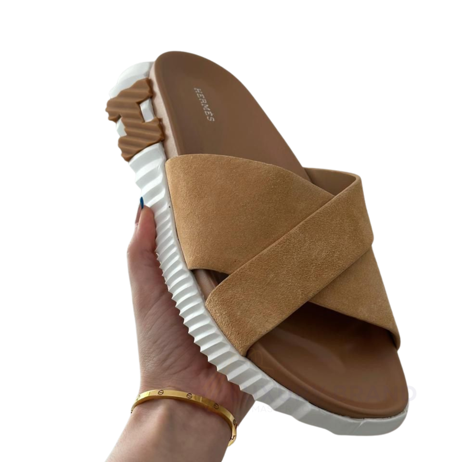 HERMES Suede Infra Sandals – Premium Soft Suede Luxury Footwear