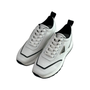 Prada shoes triangle logo