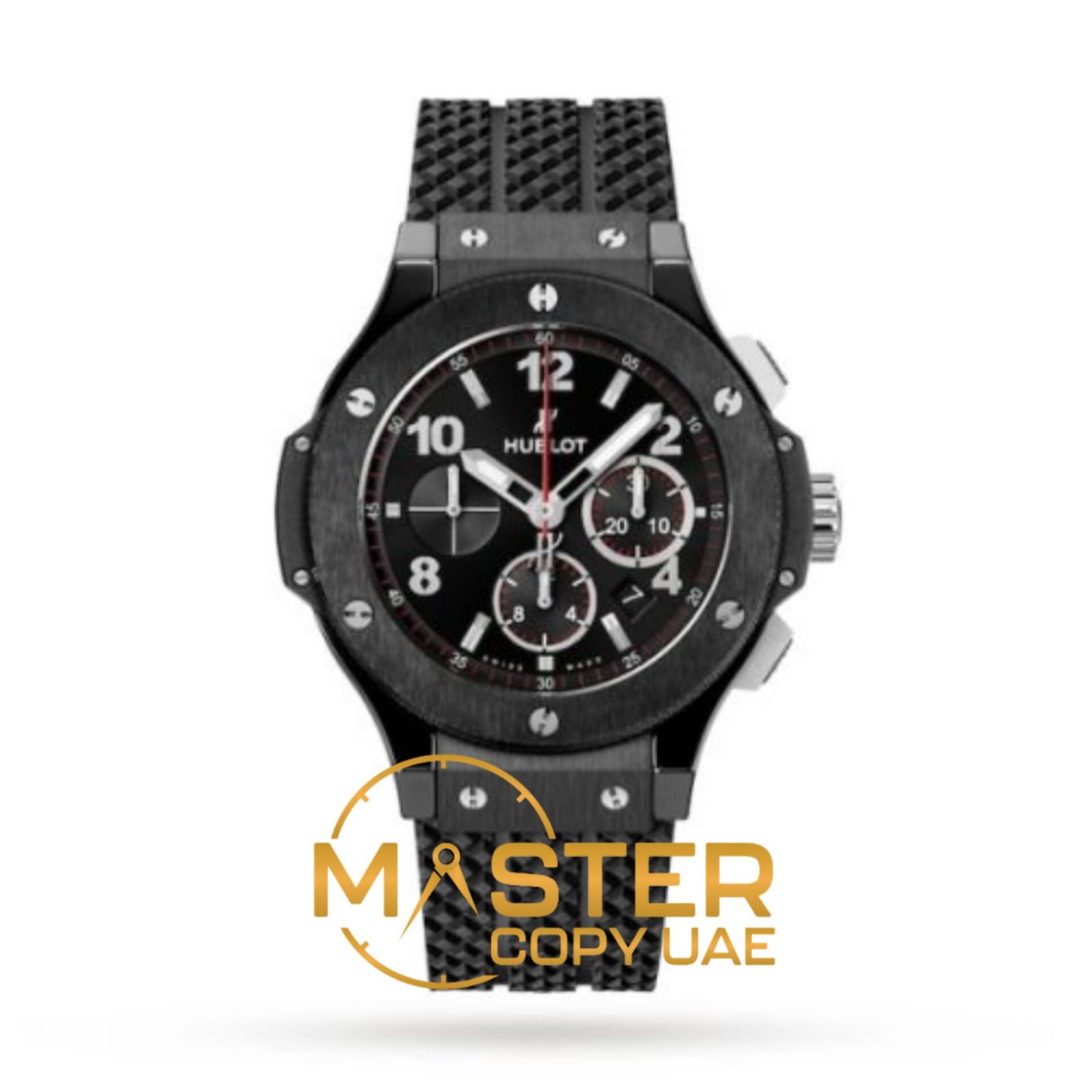 Replica Hublot Big Bang Men Automatic Black Rubber Watch 301.CM.130.RX - copywatchesdubai.com