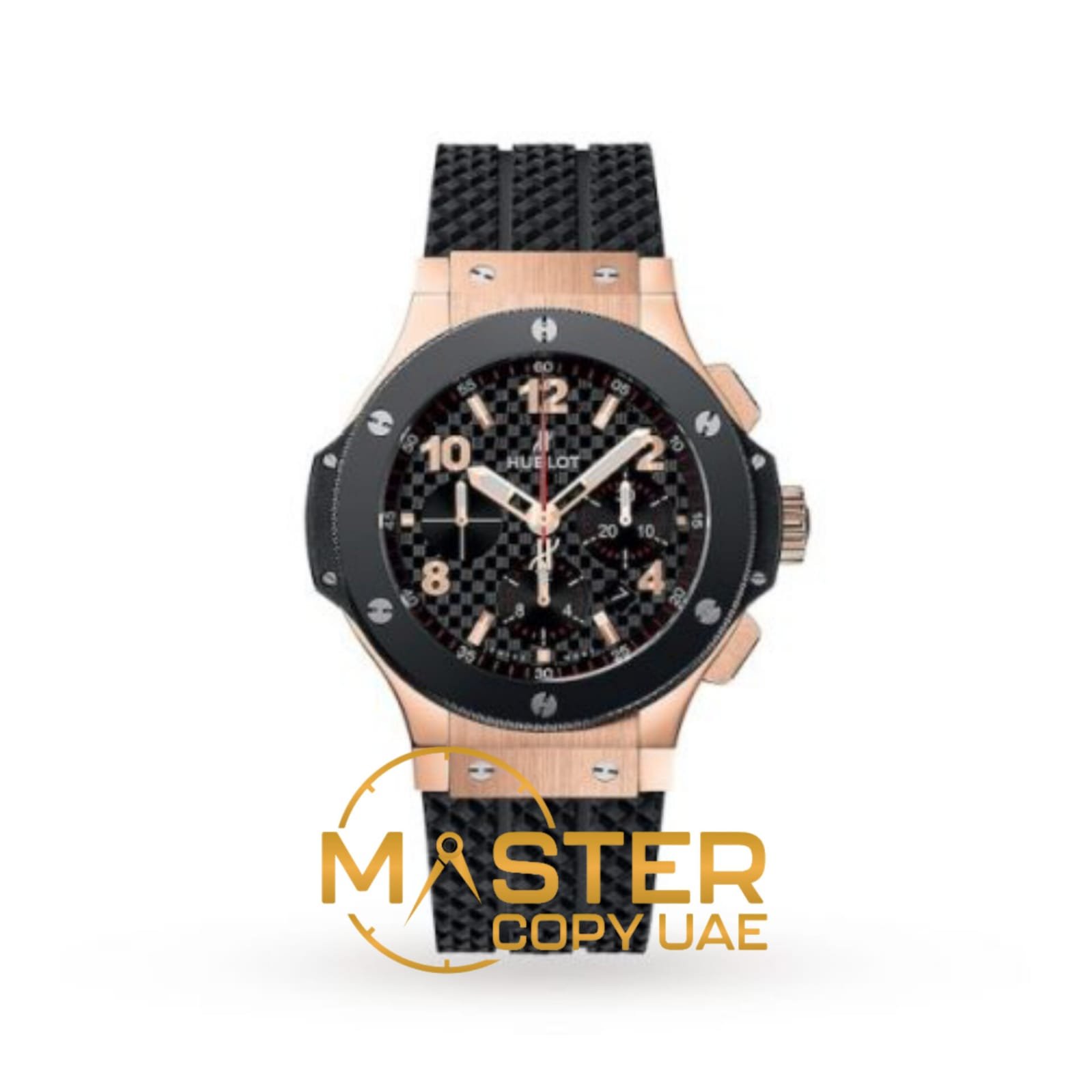 Replica Hublot Big Bang Men Automatic Black Rubber Watch 301.PB.131.RX - copywatchesdubai.com