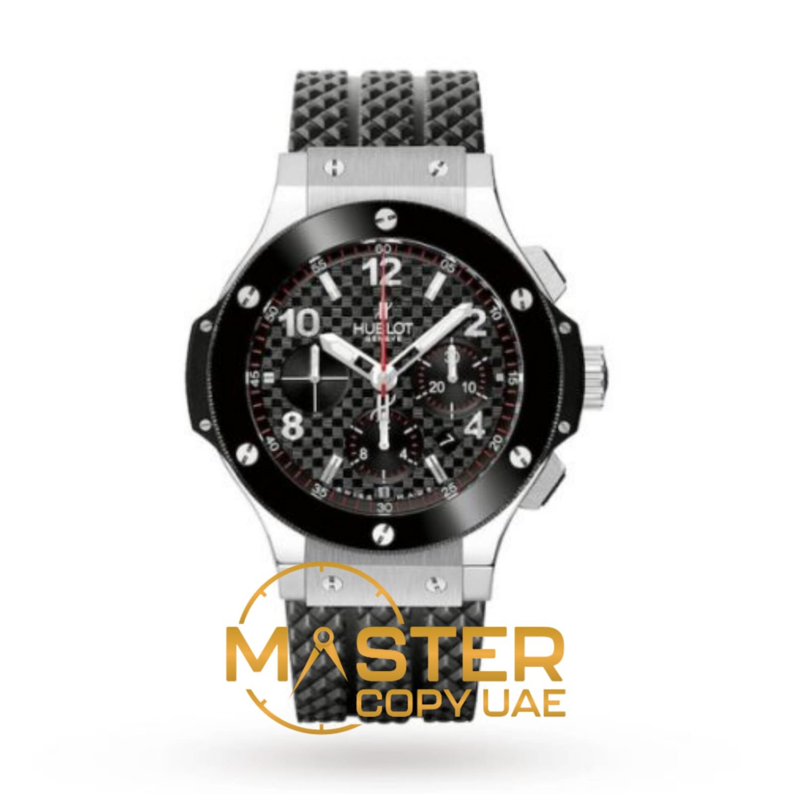 Replica Hublot Big Bang Men Automatic Black Rubber Watch 301.SB.131.RX - copywatchesdubai.com
