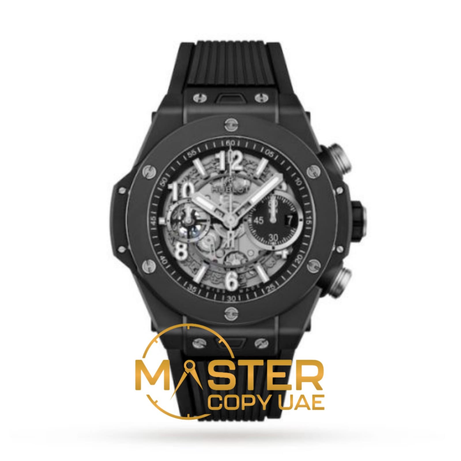 Replica Hublot Big Bang Men Automatic Black Rubber Watch 421.CI.1170.RX - copywatchesdubai.com