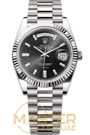 Rolex Day-Date 228239 40mm White Gold Mens Watch - copywatchesdubai.com