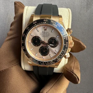 Rolex Daytona Sundust Dial Rose Gold Oysterflex - copywatchesdubai.com