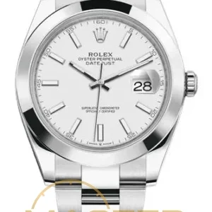 ROLEX Rolex Datejust 41 Silver 126300 - copywatchesdubai.com