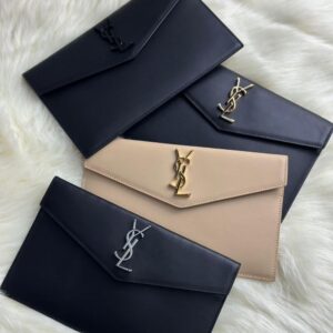Saint Laurent Uptown Pouch – Luxury Leather YSL Pouch | Premium Designer Clutch