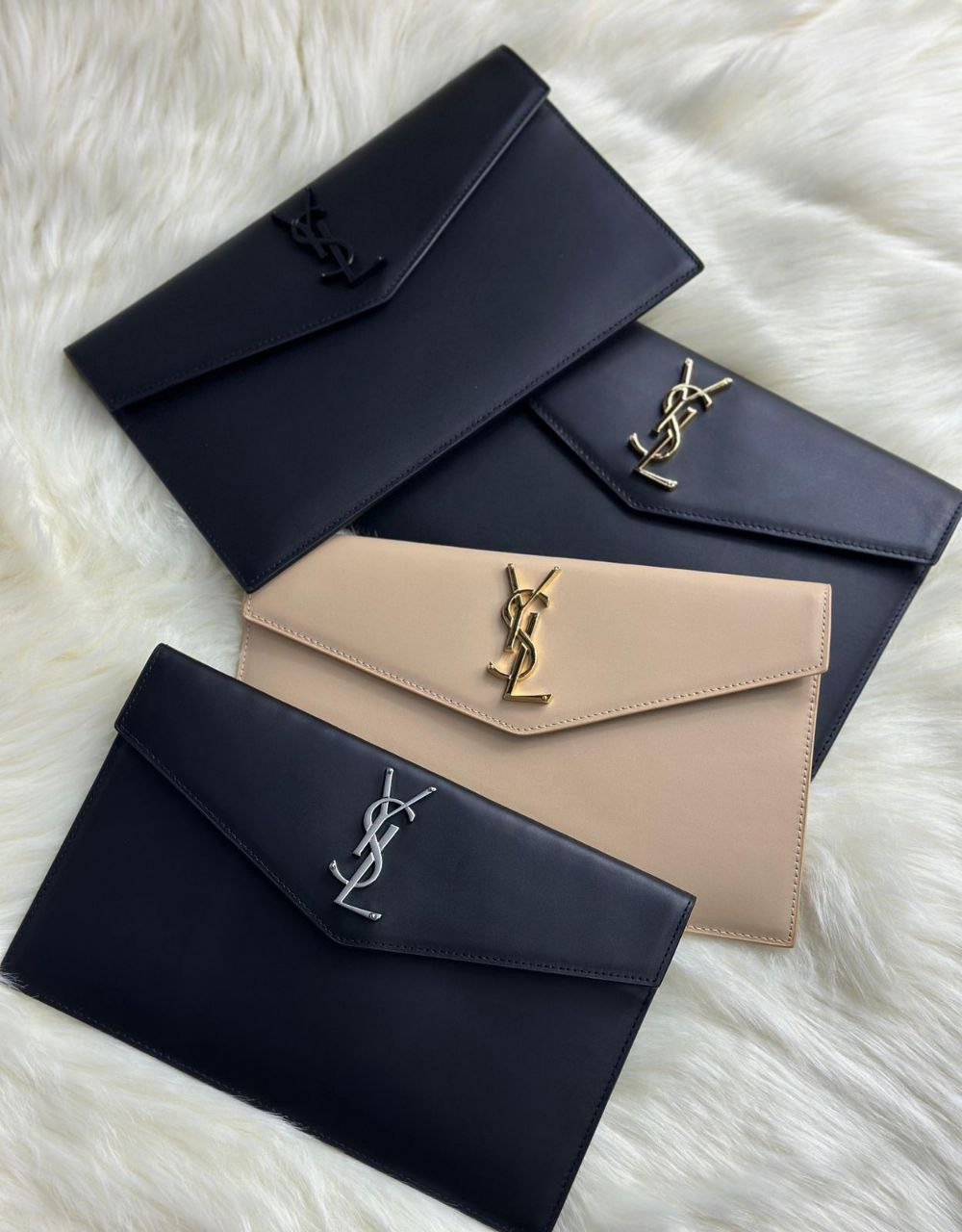 Saint Laurent Uptown Pouch – Luxury Leather YSL Pouch | Premium Designer Clutch