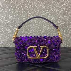 Valentino Shoulder Bag with 3D Embroidery – Luxury Designer Handbag | Super Master Quality