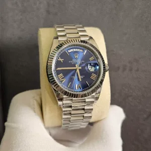 Rolex Day-Date 40 White Gold -Blue Dial