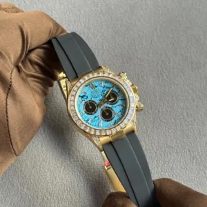 126538TBR Yellow Gold Turquoise Stone Dial Diamond Bezel Oysterflex (2025)