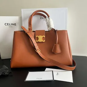 Celine Medium Appoline Bag Tan Supple Calfskin