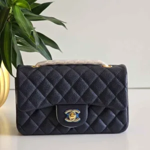 Chanel Classic Flap bag Black Cavier Leather