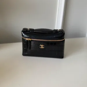 Chanel Crocodile Embossed Calfskin Vanity Case
