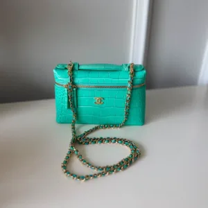 Chanel Crocodile Embossed Calfskin Vanity Case