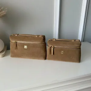 Chanel Suede Calfskin Vanity Case